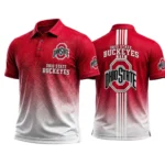 Ohio State Buckeyes Men’s Button Short Sleeve Polo Bottom Slit 2026 Limited