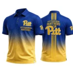 Pittsburgh Panthers Men’s Button Short Sleeve Polo Bottom Slit 2026 Limited