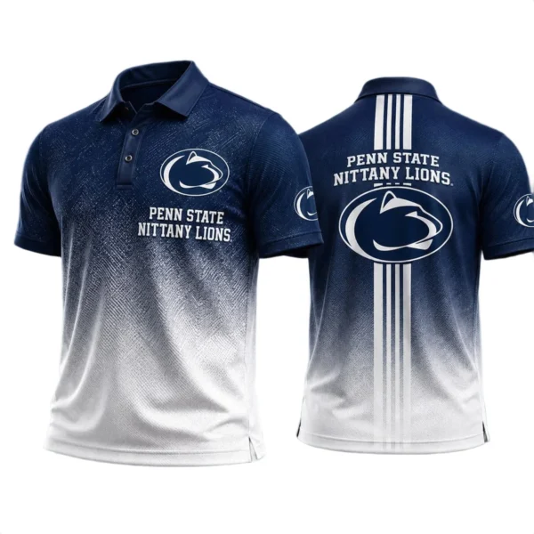 Penn State Nittany Lions Men’s Button Short Sleeve Polo Bottom Slit 2026 Limited