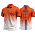 Syracuse Orange Men’s Button Short Sleeve Polo Bottom Slit 2026 Limited