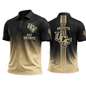 UCF Knights Men’s Button Short Sleeve Polo Bottom Slit 2026 Limited