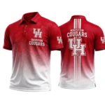 Houston Cougars Men’s Button Short Sleeve Polo Bottom Slit 2026 Limited