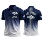 Nevada Wolf Pack Men’s Button Short Sleeve Polo Bottom Slit 2026 Limited