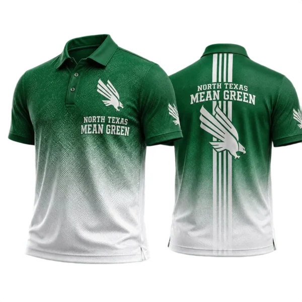 North Texas Mean Men’s Button Short Sleeve Polo Bottom Slit 2026 Limited