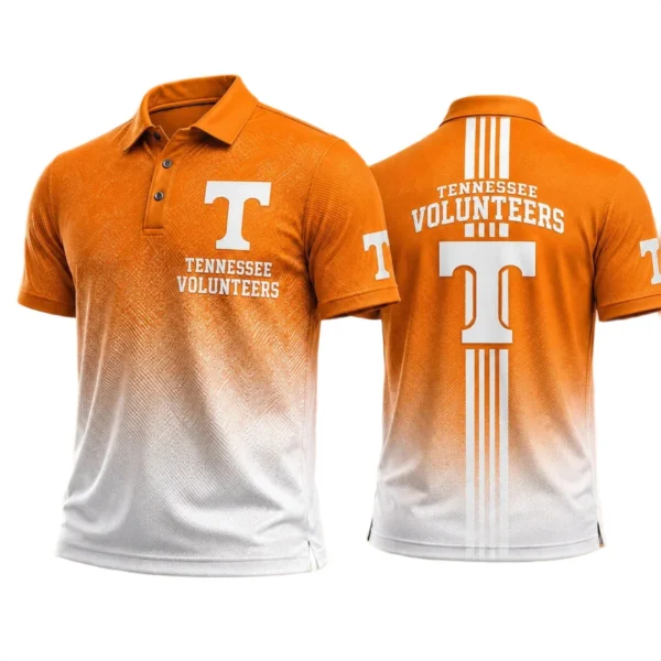 Tennessee Volunteers Men’s Button Short Sleeve Polo Bottom Slit 2026 Limited