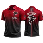 Atlanta Falcons Men’s Button Short Sleeve Polo Bottom Slit New 2026 Limited