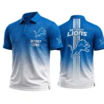 Detroit Lions Men’s Button Short Sleeve Polo Bottom Slit New 2026 Limited