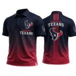 Houston Texans Men’s Button Short Sleeve Polo Bottom Slit New 2026 Limited