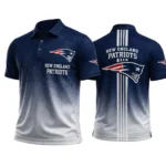 New England Patriots Men’s Button Short Sleeve Polo Bottom Slit New 2026 Limited