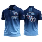 Tennessee Titans Men’s Button Short Sleeve Polo Bottom Slit New 2026 Limited