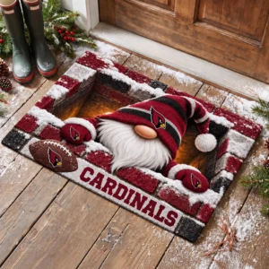 Arizona Cardinals Premium Rubber Backed Coir Doormat Gift For Christmas