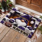 Baltimore Ravens Premium Rubber Backed Coir Doormat Gift For Christmas