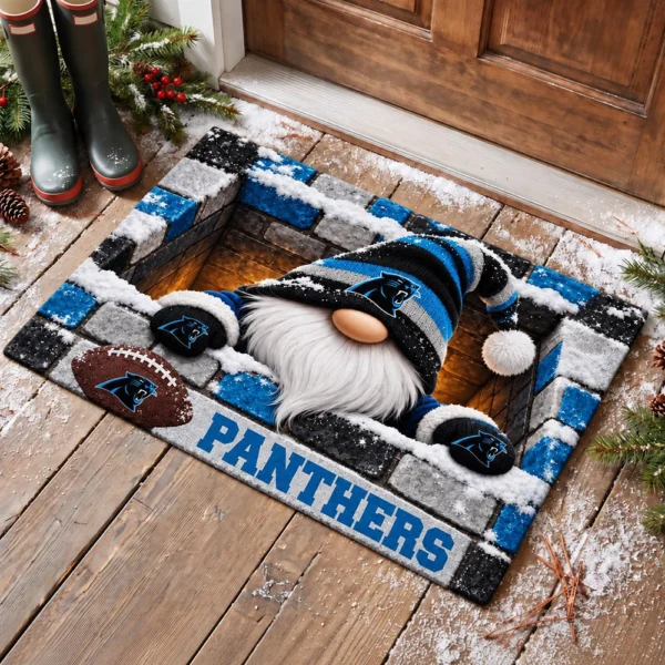 Carolina Panthers Premium Rubber Backed Coir Doormat Gift For Christmas