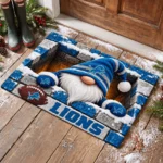 Detroit Lions Premium Rubber Backed Coir Doormat Gift For Christmas