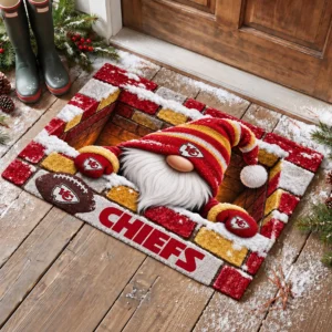 Kansas City Chiefs Premium Rubber Backed Coir Doormat Gift For Christmas