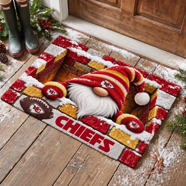 Kansas City Chiefs Premium Rubber Backed Coir Doormat Gift For Christmas