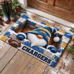 Los Angeles Chargers Premium Rubber Backed Coir Doormat Gift For Christmas