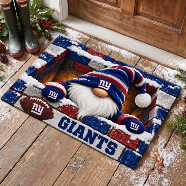 New York Giants Premium Rubber Backed Coir Doormat Gift For Christmas