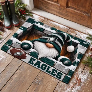 Philadelphia Eagles Premium Rubber Backed Coir Doormat Gift For Christmas