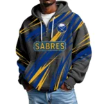 Buffalo Sabres Men's Waffle Knit Hoodie Quarter Zip 2026 Limited