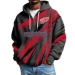 Detroit Red Wings Men's Waffle Knit Hoodie Quarter Zip 2026 Limited