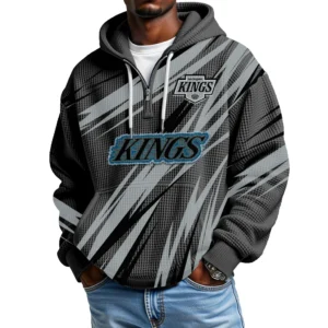 Los Angeles Kings Men's Waffle Knit Hoodie Quarter Zip 2026 Limited