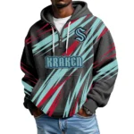 SeaKraken Men's Waffle Knit Hoodie Quarter Zip 2026 Limited