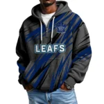 Toronto Maple Leafs Men's Waffle Knit Hoodie Quarter Zip 2026 Limited