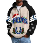 Indianapolis Colts Men's Waffle Knit Hoodie Quarter Zip New 2026 Gift For Christmas