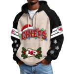 Kansas City Chiefs Men's Waffle Knit Hoodie Quarter Zip New 2026 Gift For Christmas