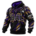 Baltimore Ravens Men's Waffle Knit Pullover Hoodie 2026 Limited