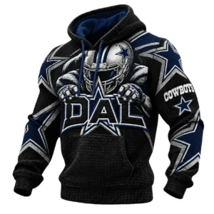 Dallas Cowboys Men's Waffle Knit Pullover Hoodie 2026 Limited