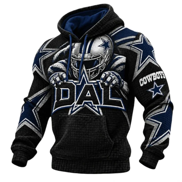 Dallas Cowboys Men's Waffle Knit Pullover Hoodie 2026 Limited