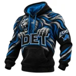 Detroit Lions Men's Waffle Knit Pullover Hoodie 2026 Limited
