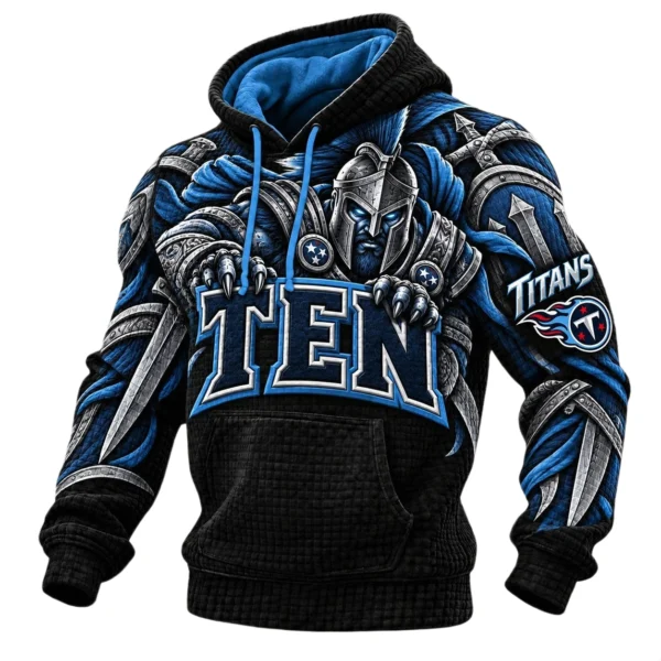 Tennessee Titans Men's Waffle Knit Pullover Hoodie 2026 Limited