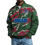 Buffalo Bills Men's Waffle Knit Quarter-Zip Long Sleeve Shirt 2026 Limited