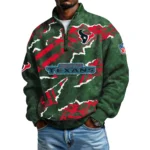 Houston Texans Men's Waffle Knit Quarter-Zip Long Sleeve Shirt 2026 Limited
