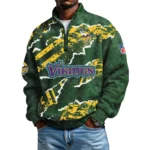 Minnesota Vikings Men's Waffle Knit Quarter-Zip Long Sleeve Shirt 2026 Limited