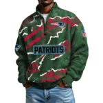 New England Patriots Men's Waffle Knit Quarter-Zip Long Sleeve Shirt 2026 Limited