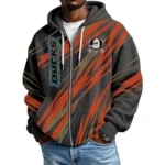 Anaheim Ducks Men’s Waffle Knit Full Zip-Up Hoodie Limited