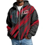 Carolina Hurricanes Men’s Waffle Knit Full Zip-Up Hoodie Limited