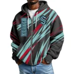 SeaKraken Men’s Waffle Knit Full Zip-Up Hoodie Limited