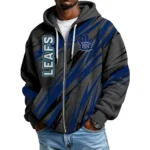 Toronto Maple Leafs Men’s Waffle Knit Full Zip-Up Hoodie Limited