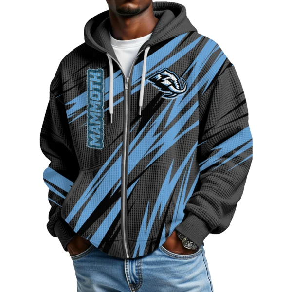 Utah Hockey Club Men’s Waffle Knit Full Zip-Up Hoodie Limited