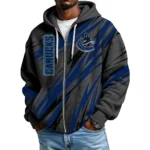 Vancouver Canucks Men’s Waffle Knit Full Zip-Up Hoodie Limited