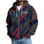 Washington Capitals Men’s Waffle Knit Full Zip-Up Hoodie Limited