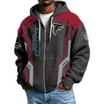 Atlanta Falcons Men’s Waffle Knit Full Zip-Up Hoodie