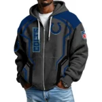 Indianapolis Colts Men’s Waffle Knit Full Zip-Up Hoodie