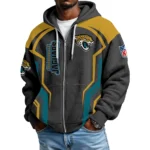 Jacksonville Jaguars Men’s Waffle Knit Full Zip-Up Hoodie